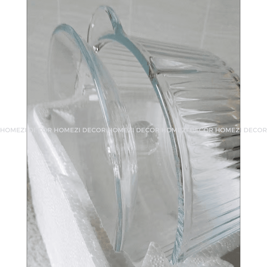 Glass Pot Set With Cover