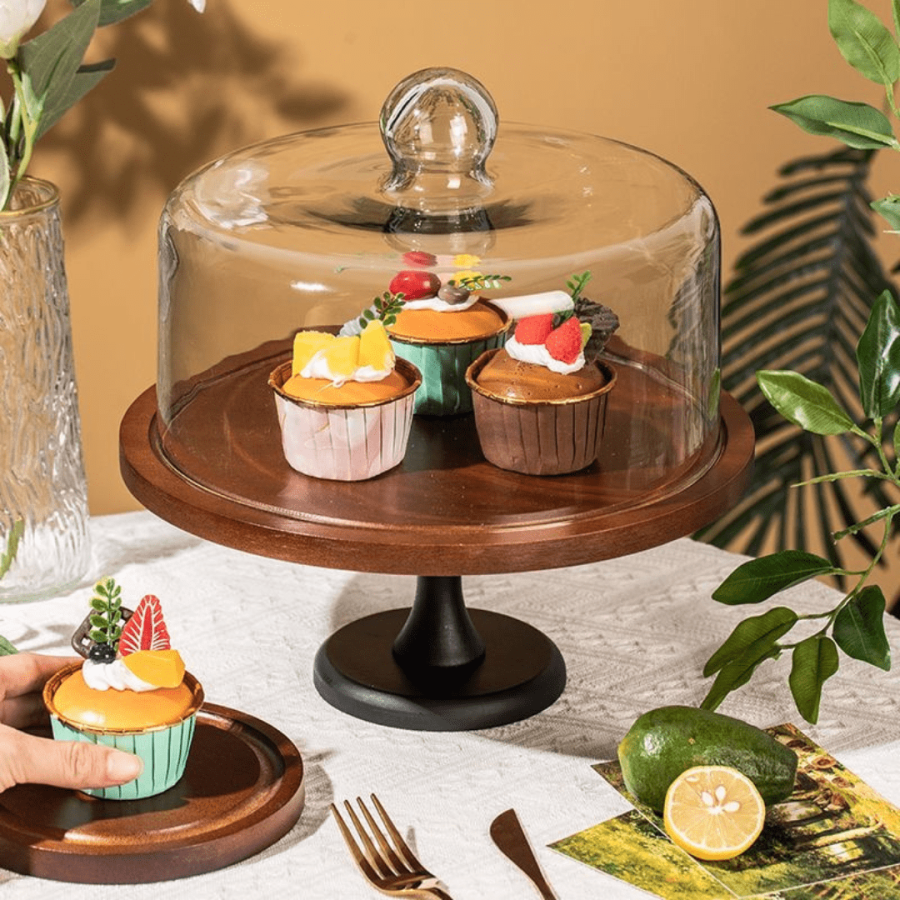 126 Cake Stand Wood Classic