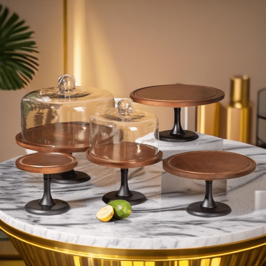 126 Cake Stand Wood Classic