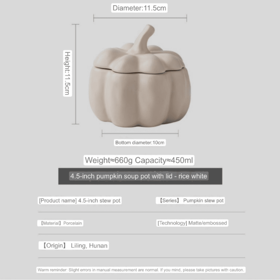 117 Pumpkin Soup Pot With Lid